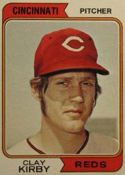 1974 Topps Baseball Cards      287     Clay Kirby
